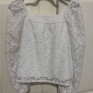 Abercrombie Kids White Lace Blouse